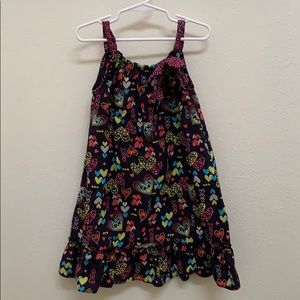 Girls Heart Print Dress